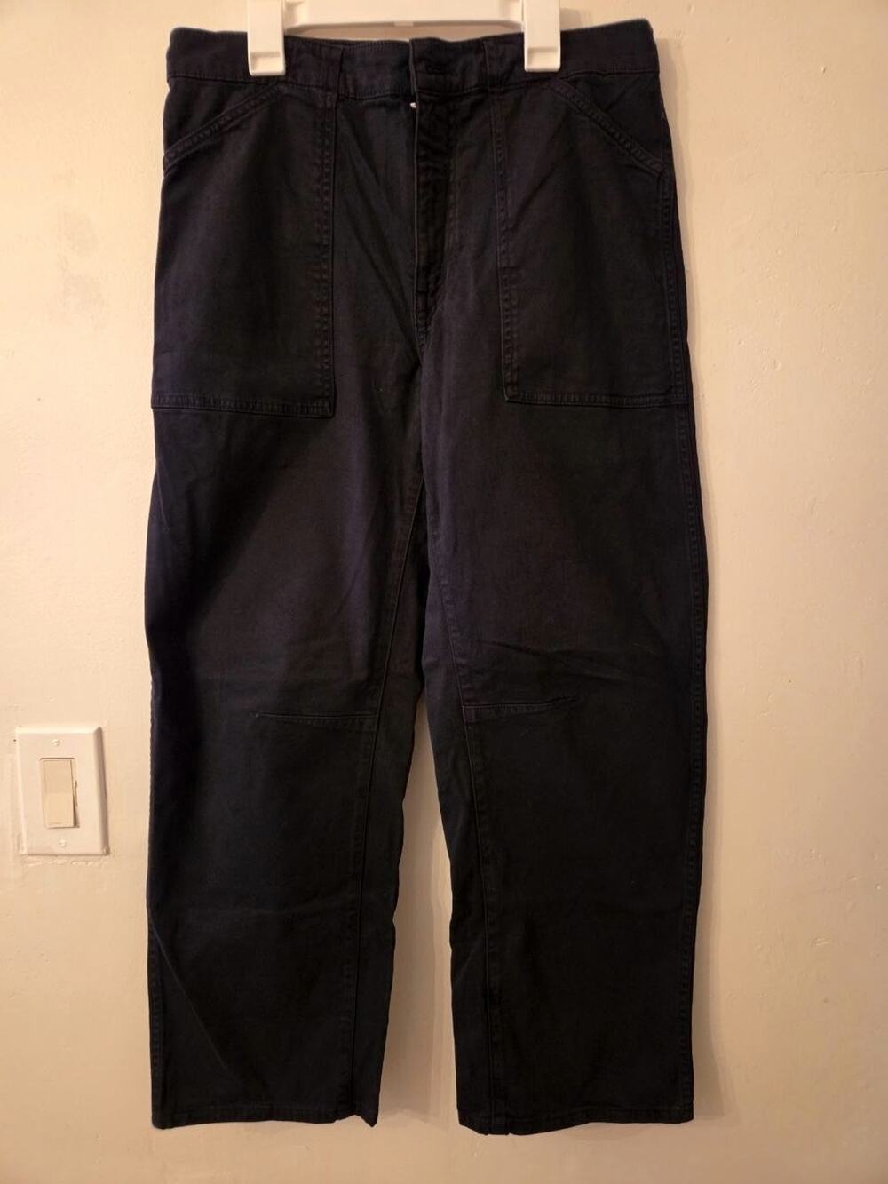 Madewell Darted Barrel Leg Utility Pant Pants Trousers Size 28 NWT